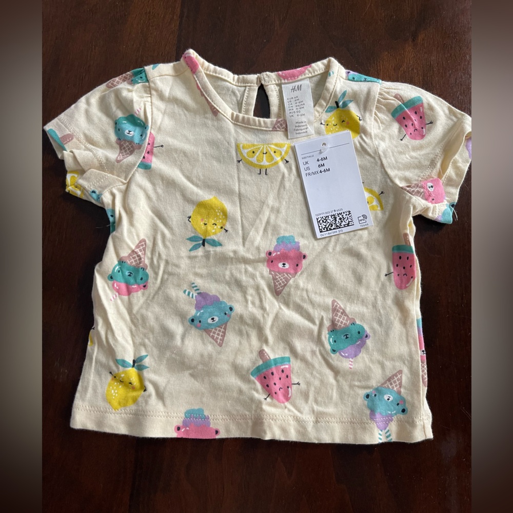 H&M girls T-shirt 6 months